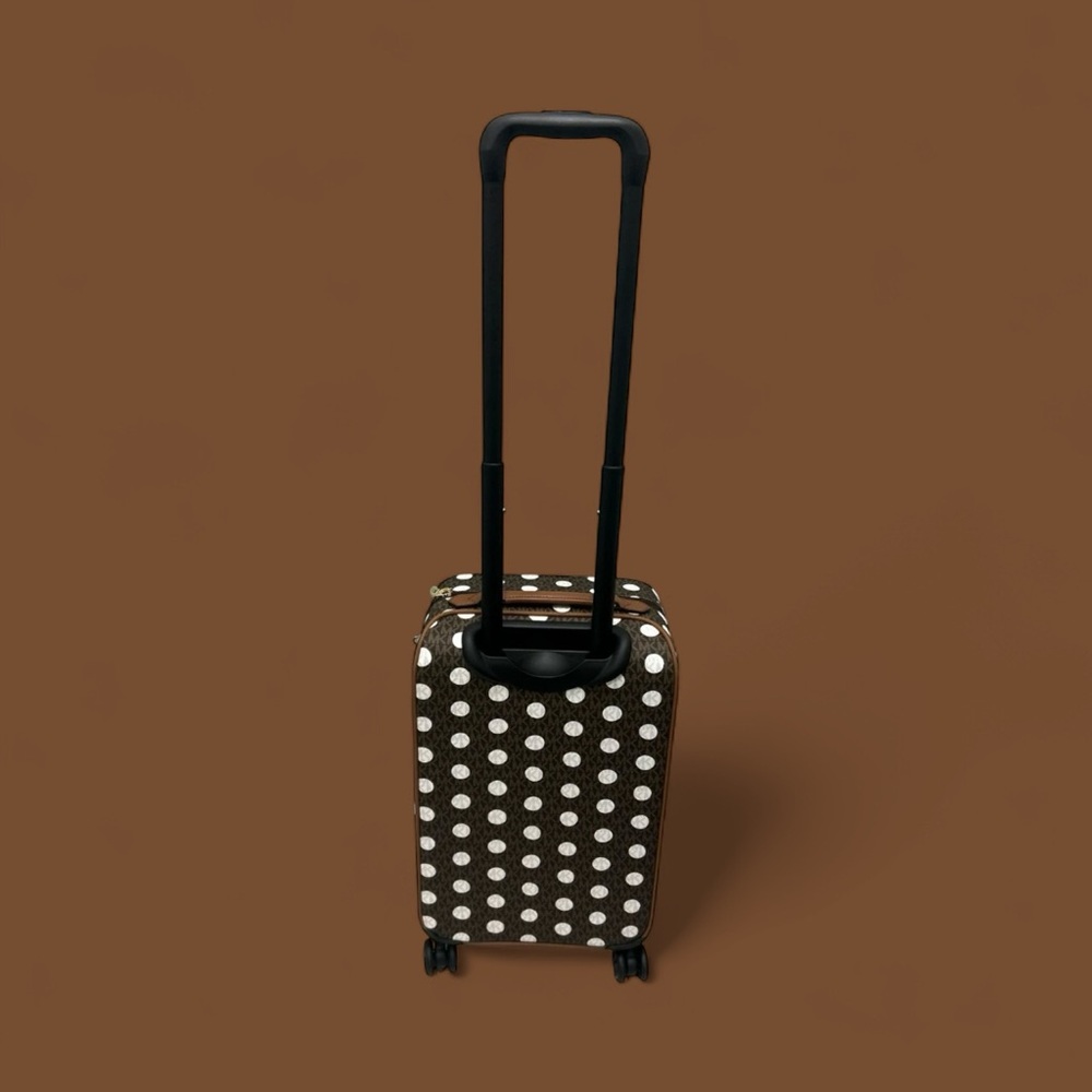 Michael kors Brown and White Polka Dot Women HandBag&suitcase NWT Authentic - Picture 5 of 13